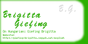 brigitta giefing business card